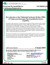 Re-evaluation of the polyhedral inclusion bodies (PIBs) of orgyia pseudotsugata nucleopolyhedroviruses (OpNPVs)
