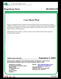 Corn gluten meal