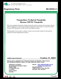 Fenamidone Technical fungicide, Reason 500 SC fungicide