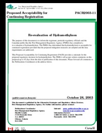 Re-evaluation of hydramethylnon