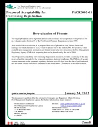 Re-evaluation of phorate