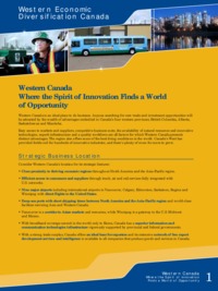 Western Canada, where the spirit of innovation finds a world of opportunity