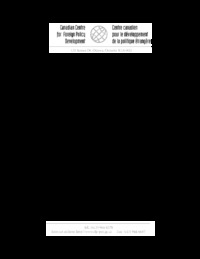 Report from the Roundtable on Canada-Cuba Relations, January 18, 2000, Ottawa, Ontario