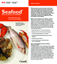 Seafood (fish, crustaceans and shellfish) : one of the nine most common food allergens