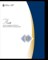 Audit of the language of work at National Defence Headquarters