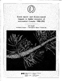 Forest insect- and disease-caused impacts to timber resources of west-central Canada,             1988-1992