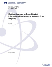 Making changes to dose-related information filed with the National Dose Registry