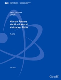 Human factors verification and validation plans