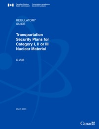Transportation security plans for category I, II or III nuclear material