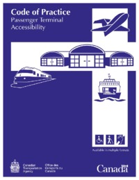Code of practice : passenger terminal accessibility