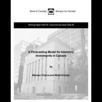 A forecasting model for inventory investments in Canada
