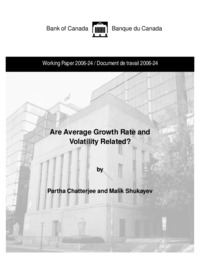 Are average growth rate and volatility related?