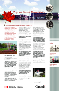 Crops and Livestock Research Centre : 100 years in the making