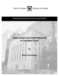 Trade credit and credit rationing in Canadian firms