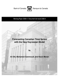 Forecasting Canadian time series with new Keynesian model