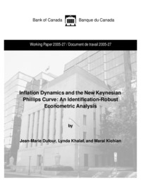 Inflation dynamics and the New Keynesian Phillips curve : an identification-robust econometric analysis