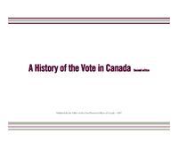 A history of the vote in Canada