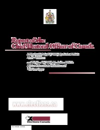 Report of the Chief Electoral Officer of Canada following the May 12, 2003 by-election held in Perth-Middlesex and the June 16, 2003 by-elections held in Lévis-et-Chutes-de-la-Chaudière and Témiscamingue