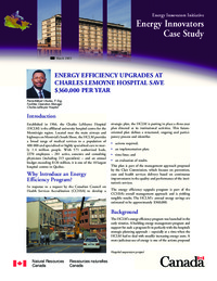 Energy efficiency upgrades at Charles Lemoyne Hospital save