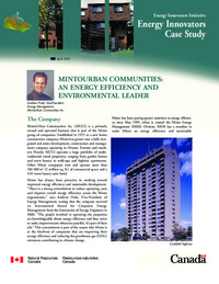 Mintourban Communities, and energy efficiency and environmental leader