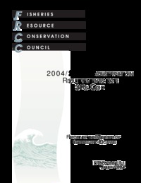 2004/2005 conservation requirements for 3Ps cod: report to the Minister of Fisheries and Oceans