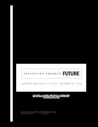 Protecting Canada's future - economic and fiscal statement, November 27, 2008 : speech