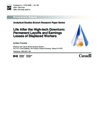 Life after the high-tech downturn : permanent layoffs and earnings losses of displaced workers