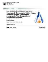 The impact of tuition fees on university access : evidence from a large-scale price deregulation in professional programs