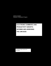 Electronic commerce and productivity growth : defining and assessing the linkages