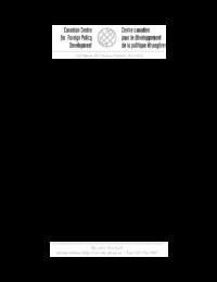 Canadian peacebuilding in the Middle East : case study of the Canada Fund in Israel/Palestine and Jordan