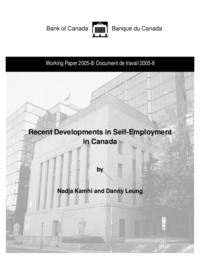 Recent developments in self-employment in Canada