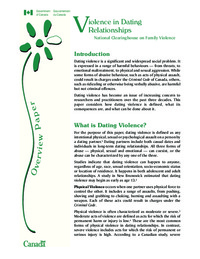Violence in dating relationships