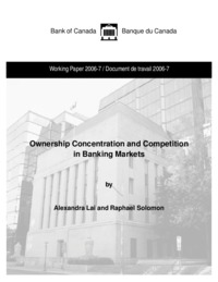 Ownership concentration and competition in banking markets