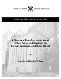A structural error-correction model of best prices and depths in the foreign exchange limit order market