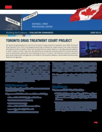 Toronto Drug Treatment Court project