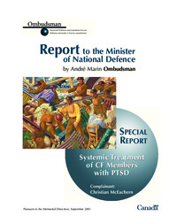 Special report, systemic treatment of CF members with PTSD