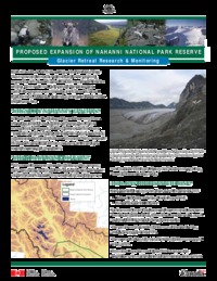 Proposed expansion of Nahanni National Park Reserve : glacier retreat research & monitoring
