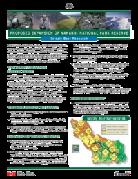 Proposed expansion of Nahanni National Park Reserve : grizzly bear research