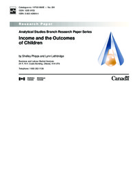 Income and outcomes of children