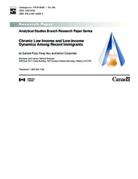Chronic low income and low-income dynamics among recent immigrants