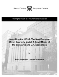 Launching the NEUQ : the New European Union Quarterly model, a small model of the euro area and U.K. economies