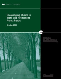 Encouraging choice in work and retirement : project report