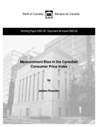 Measurement bias in the Canadian consumer price index