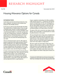 Housing allowance options for Canada