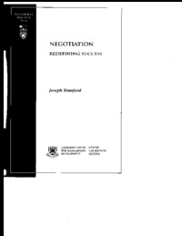 Negotiation : redefining success