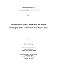 High-resolution monthly temperature and salinity climatologies for the northwestern North Atlantic Ocean