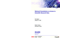National Consultation on Access to Scientific Research Data : final report
