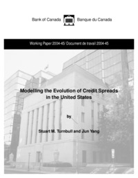 Modelling the evolution of credit spreads in the United States