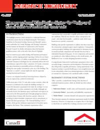 Occupancy-based classification system for design and construction of residential             basements