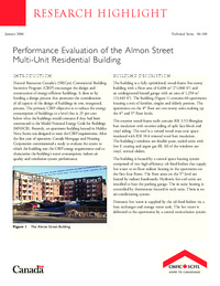 Performance evaluation of the Almon Street multi-unit residential building